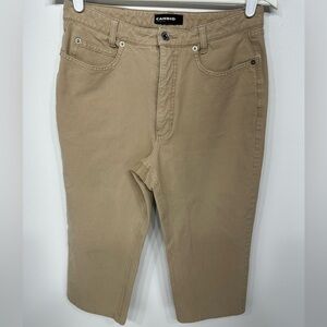 Cambio crop jeans tan size 12